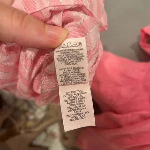 Victoria’s Secret Shine Button Down Collared long Sleeve “Flannel” Pajama Set - Picture 9 of 9